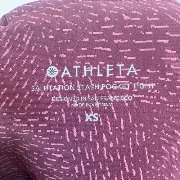 Athleta Salutation Stash Pocket Rainwater Tight High Rise Legging Women's XS - Picture 11 of 13